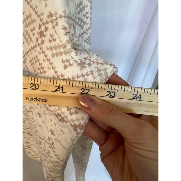 Gilly Hicks XXL Long Sleeve Fair‎ Isle Thermal Cropped Top - Picture 11 of 11